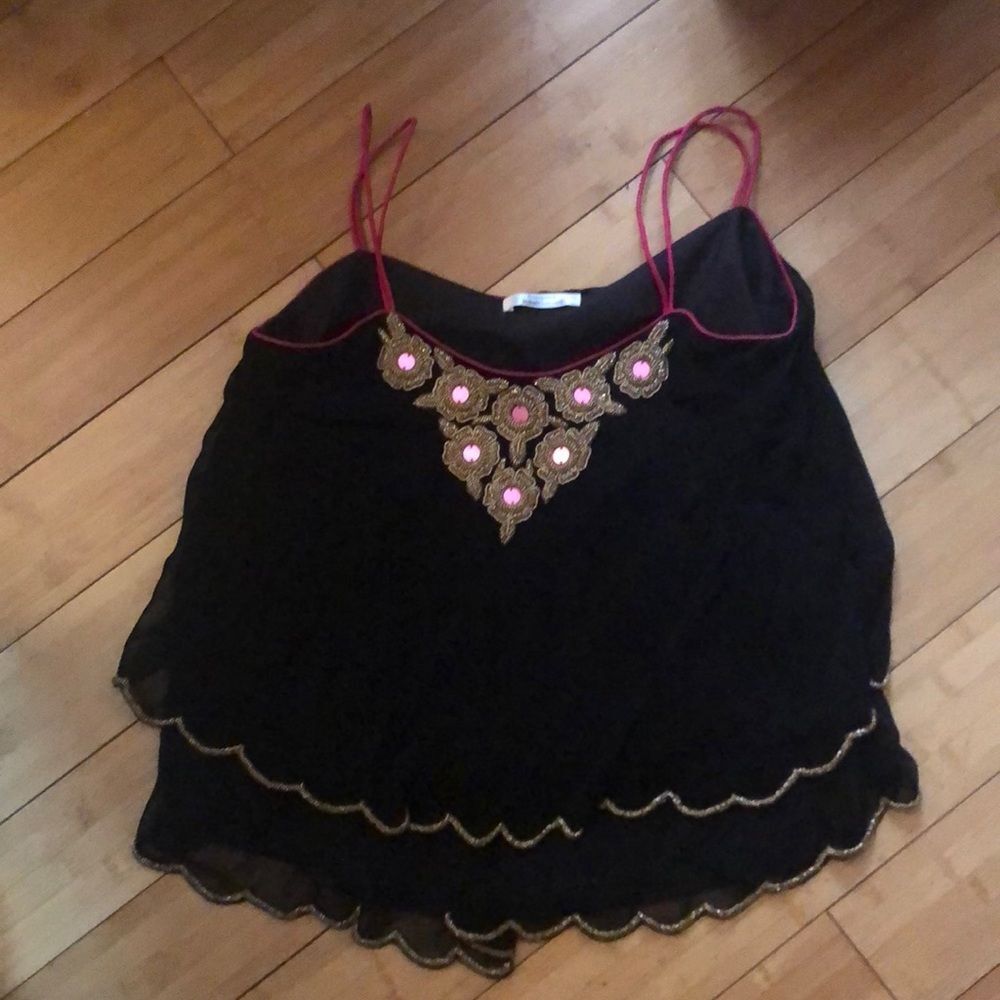 Gorgeous top by Indian designer. Sz S-M